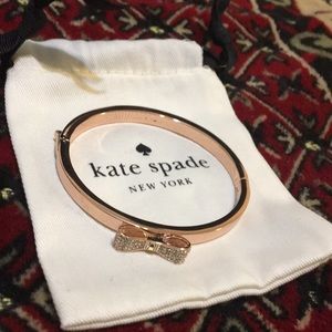 Kate Spade rose gold bow bracelet